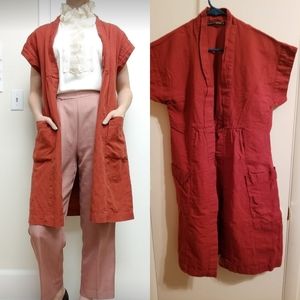Vintage Gudrun duster dress, pockets, belt